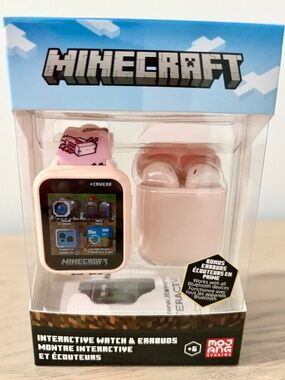 Minecraft, Touch Screen, Interactive, Watch, With Bonus, Earbuds, NEW, SEALED